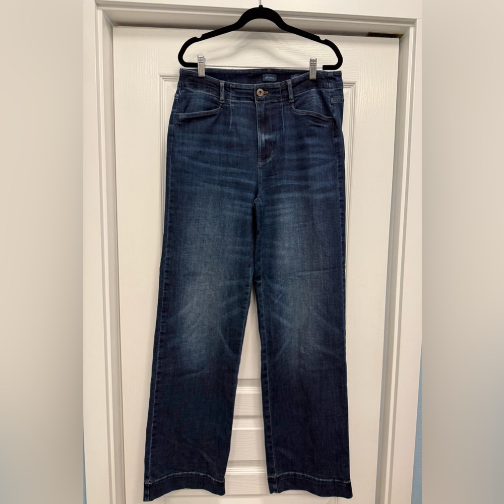 J Jill High-Rise Wide-Leg Jeans Size 10 Tall - Picture 4 of 6